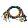 CAVO JACK DAP AUDIO FL1530 CONFEZIONE 6 PEZZI DA JACK STEREO 6.3 MM DRITTO A JACK STEREO 6,3 MM 90° LUNGHEZZA CM 0.30